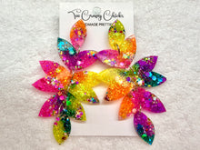 Load image into Gallery viewer, Tie Dye 5 Tier Lotus Dangles