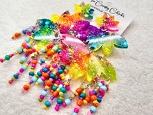 Load image into Gallery viewer, Tie Dye 3 Tier Lotus Dangles