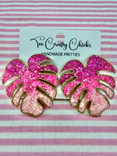 Load image into Gallery viewer, Pink & Gold Ombre Large 4 Tier Dangles