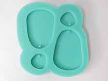 Load image into Gallery viewer, Large Odd Oval Dangle Earring Silicone Mold for Epoxy Resin Casting
