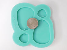 Load image into Gallery viewer, Large Odd Oval Dangle Earring Silicone Mold for Epoxy Resin Casting
