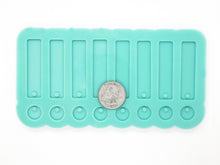 Load image into Gallery viewer, Exclamations, Round &amp; Rectangle Dangle Earring Silicone Mold for Epoxy Resin Casting
