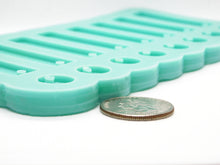 Load image into Gallery viewer, Exclamations, Round &amp; Rectangle Dangle Earring Silicone Mold for Epoxy Resin Casting

