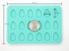Load image into Gallery viewer, Easter Egg Earring Studs Silicone Mold for Epoxy Resin Casting
