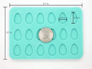 Easter Egg Earring Studs Silicone Mold for Epoxy Resin Casting