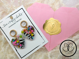 Small Party Pants Heart Dangles