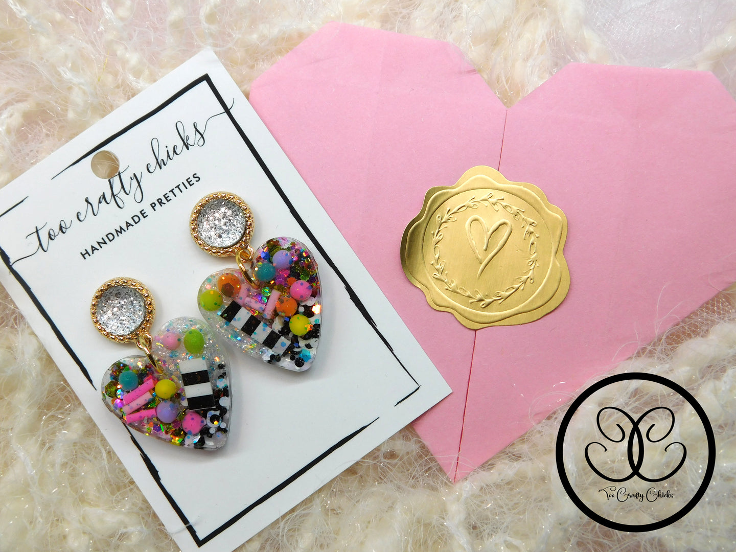 Small Party Pants Heart Dangles