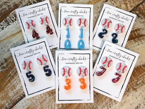 Baseball/Softball Dangles w/ Custom Player Number [pre order]