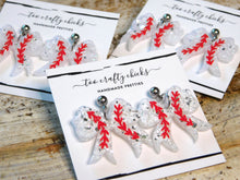 Load image into Gallery viewer, Baseball/Softball Bow Dangles [pre order]
