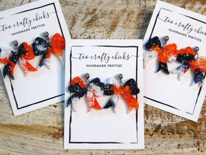 Custom Team Color(s) Bow Dangles [pre order]