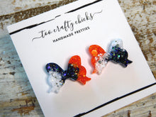 Load image into Gallery viewer, Custom Team Color(s) Bow Stud Earrings [pre-order]
