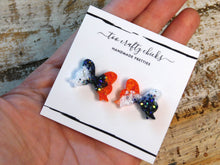 Load image into Gallery viewer, Custom Team Color(s) Bow Stud Earrings [pre-order]
