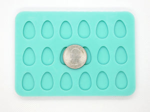Easter Egg Earring Studs Silicone Mold for Epoxy Resin Casting