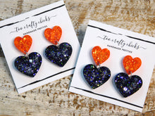 Load image into Gallery viewer, Custom Team Color(s) Heart Dangles [pre order]
