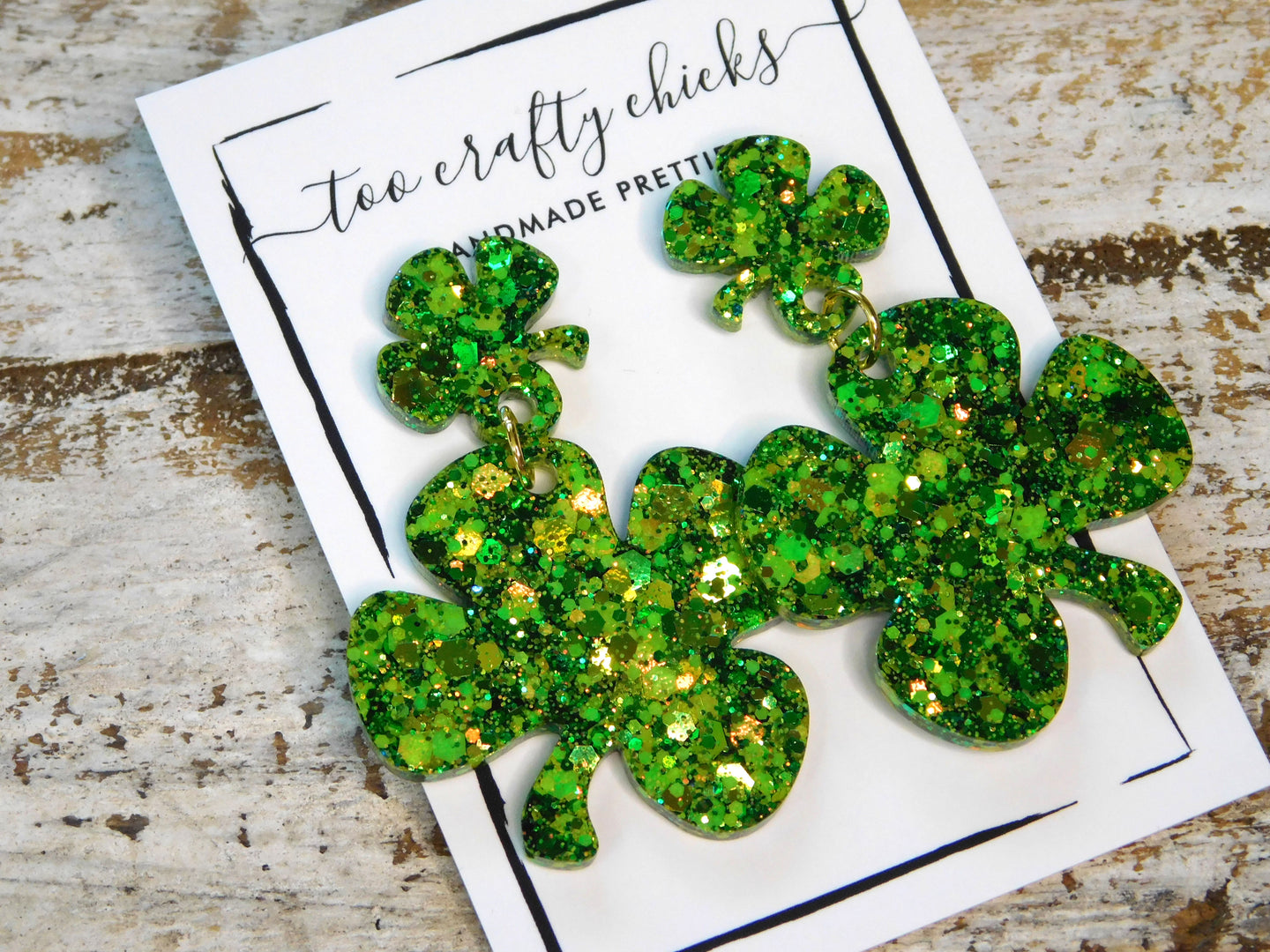 Four Leaf Clover Dangle Earrings [pre-order]