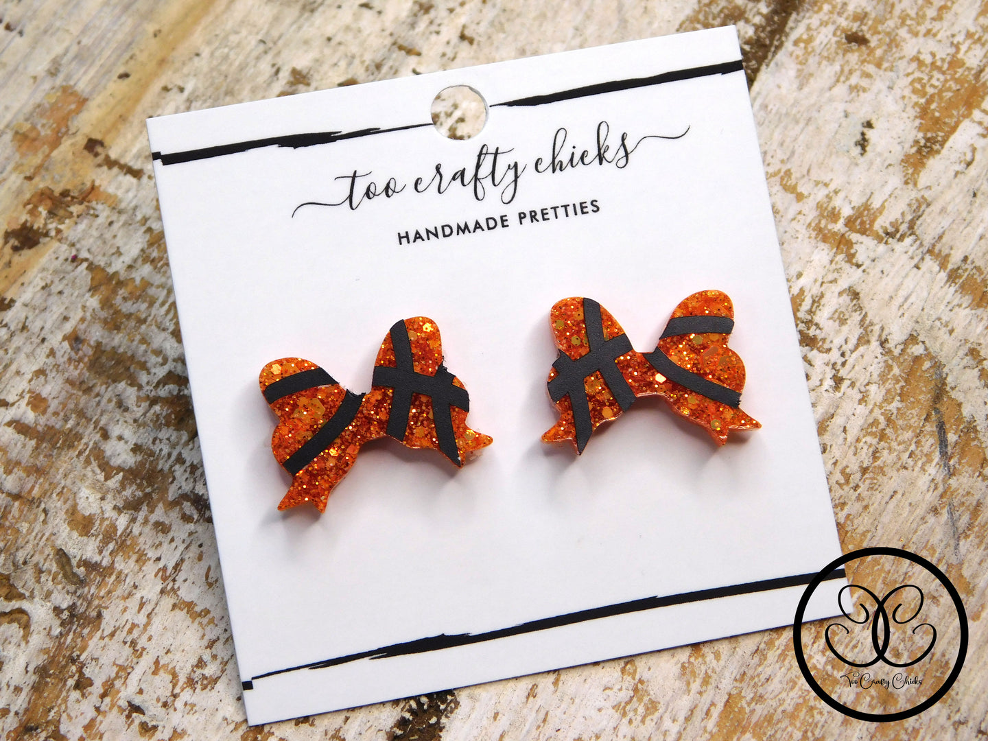 Basketball Bow Studs [pre-order]