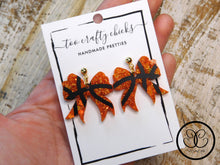 Load image into Gallery viewer, Basketball Bow Dangles [pre-order]
