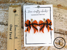 Load image into Gallery viewer, Basketball Bow Dangles [pre-order]
