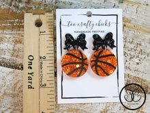 Load image into Gallery viewer, 1 in. Basketball Dangles w/ Bow Tops [pre order]
