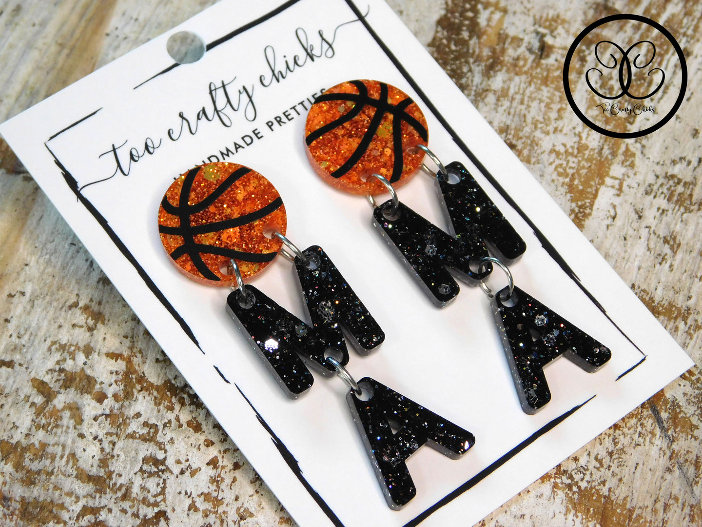 Custom Basketball MAMA Dangles [pre order]