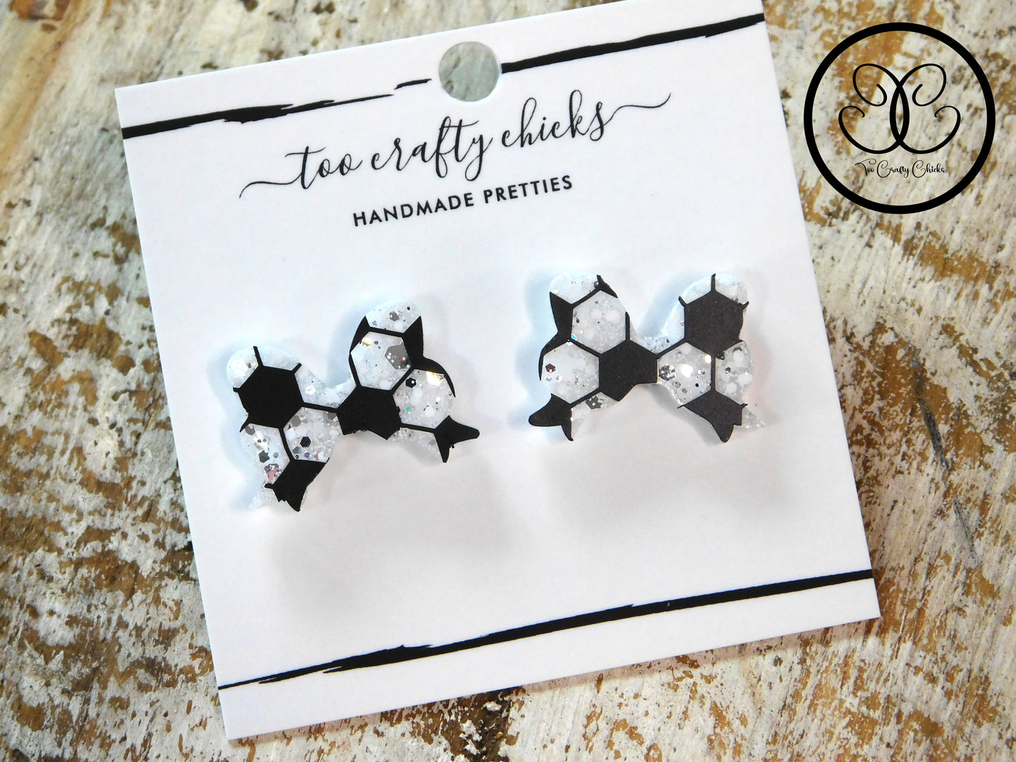 Soccer Bow Studs [pre-order]