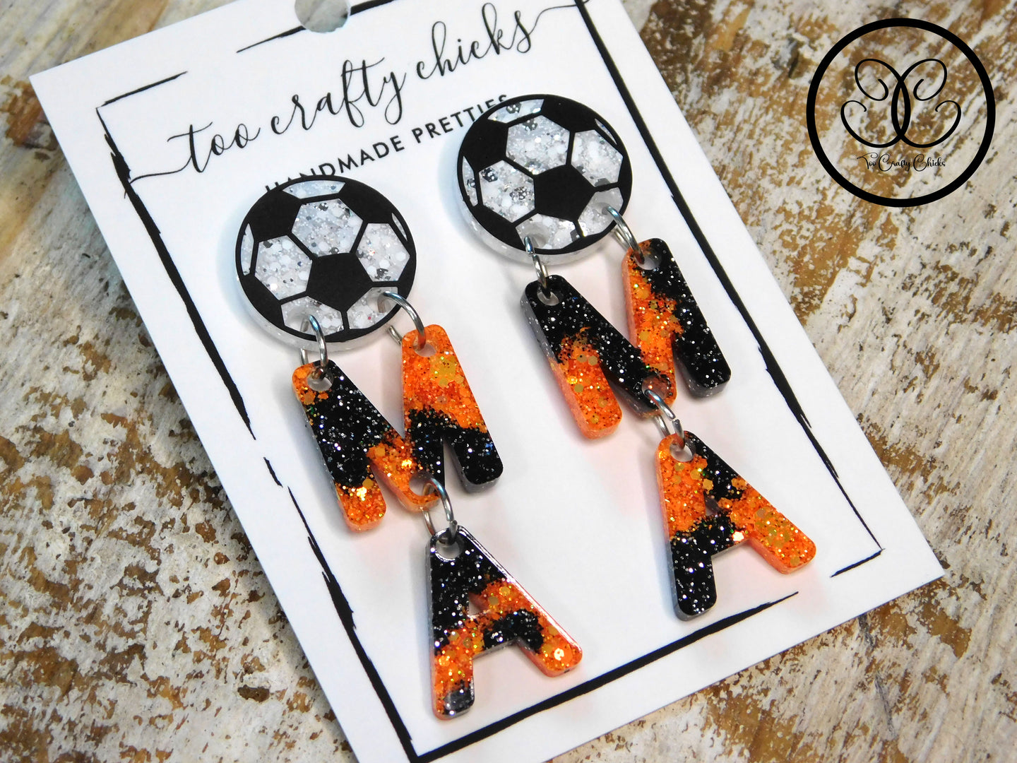 Custom Soccer MAMA Dangles [pre order]