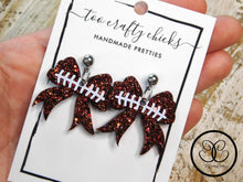 Load image into Gallery viewer, Football Bow Dangles [pre-order]
