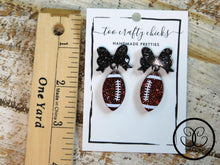 Load image into Gallery viewer, 1.25 in. Football Dangles w/ Bow Tops [pre order]
