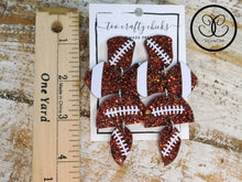 Load image into Gallery viewer, Football 4 Tier Dangles [pre order]
