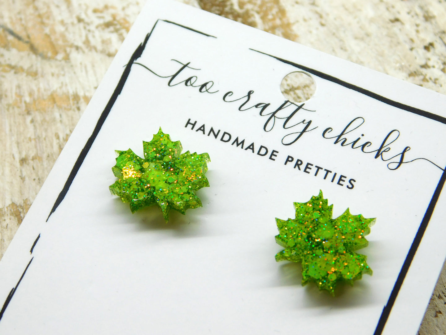 Green Leaf Studs