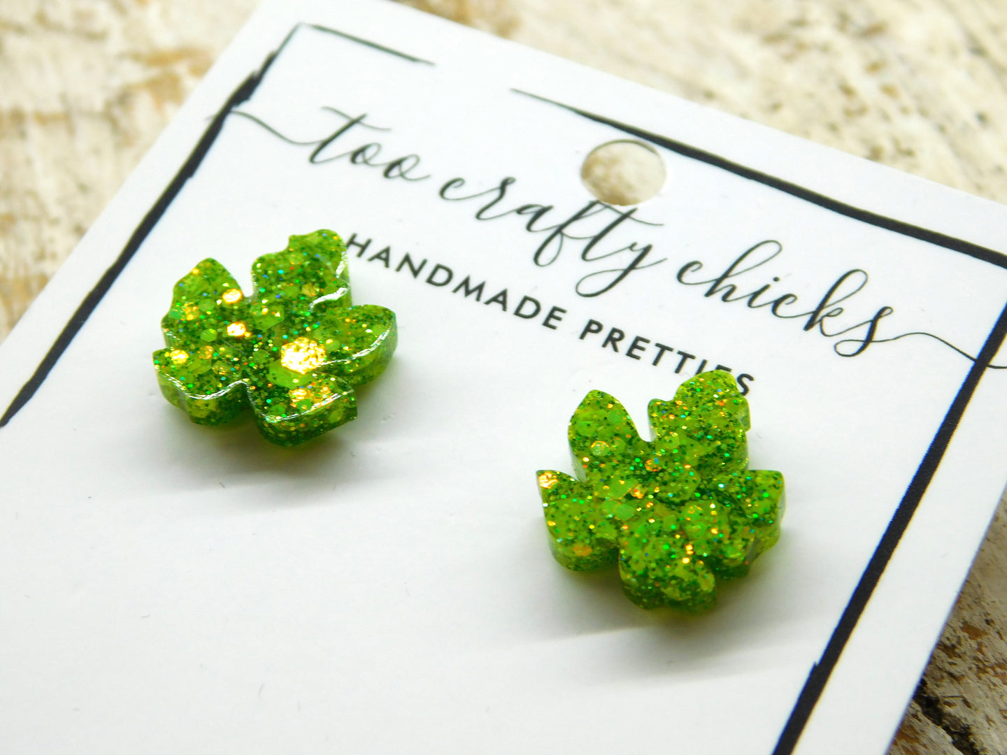 Green Leaf Studs