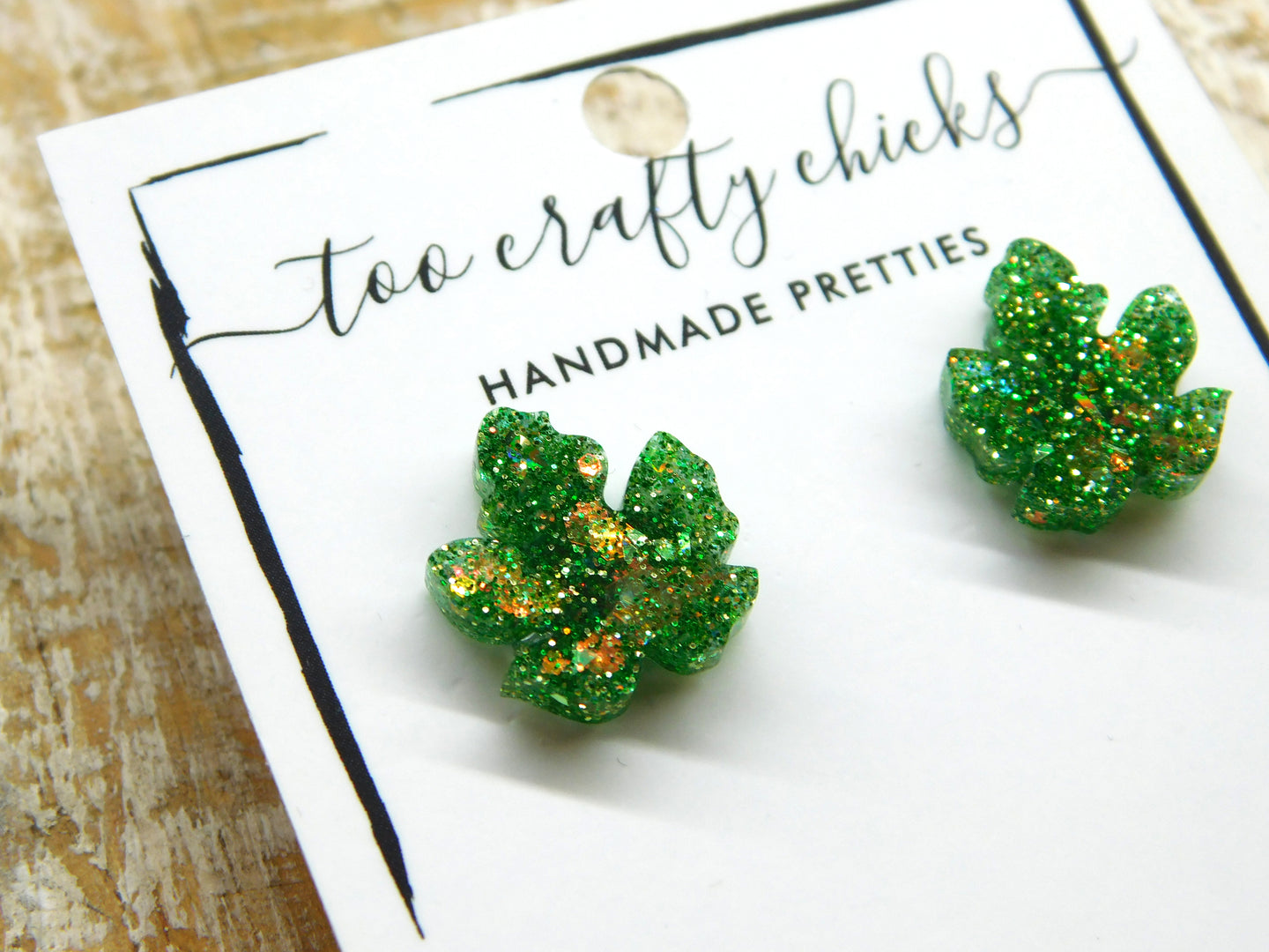 Green Leaf Studs