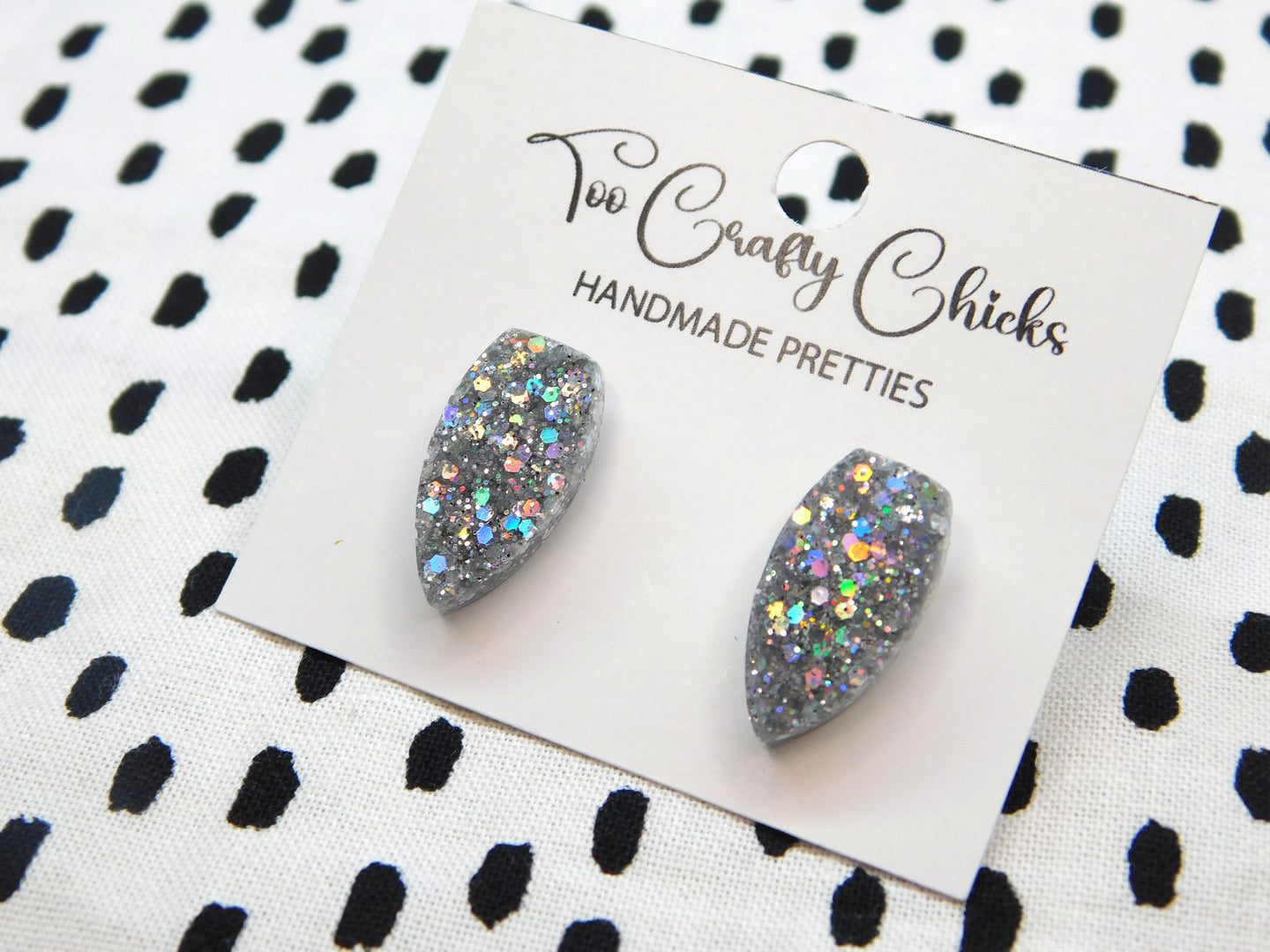 Silver 3/4 in. Fang Studs