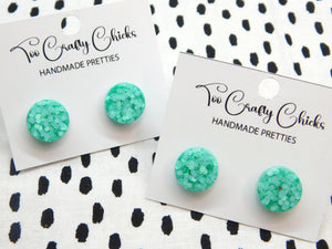 Turquoise 1/2 in. Round Studs