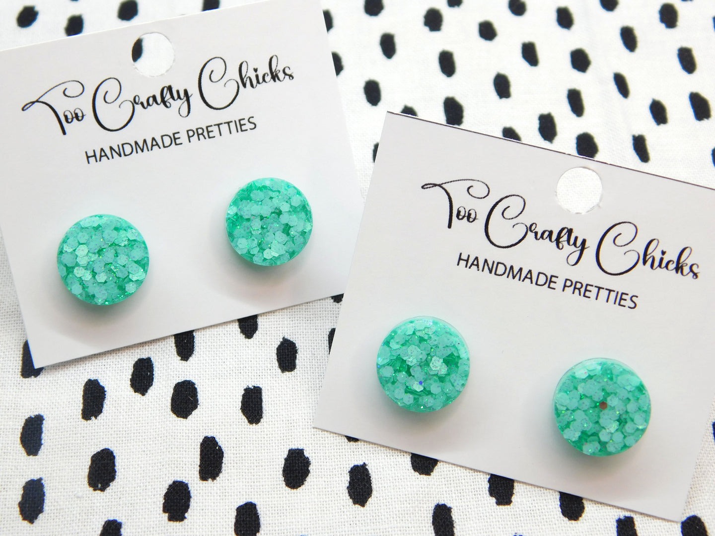 Turquoise 1/2 in. Round Studs