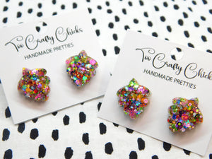 Chandler Confetti 3/4 in. Seashell Studs