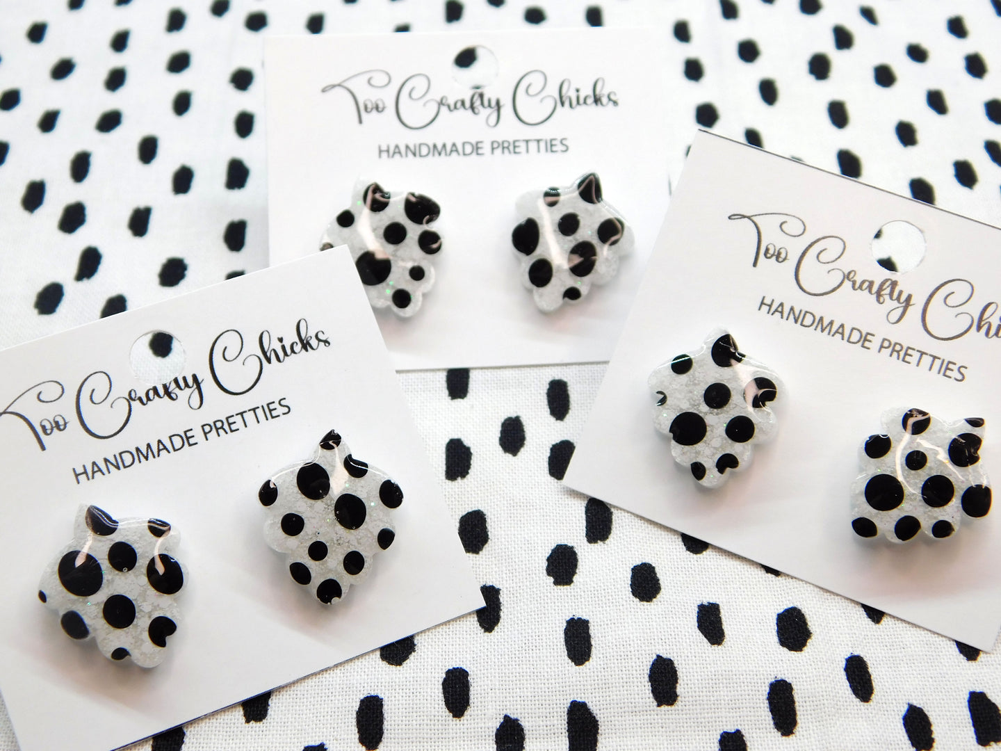 Polka Dot 3/4 in. Seashell Studs