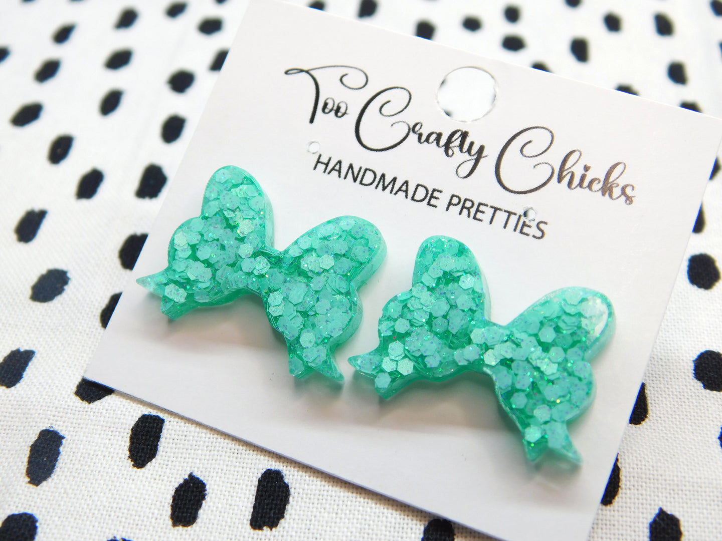 Turquoise Bow Studs