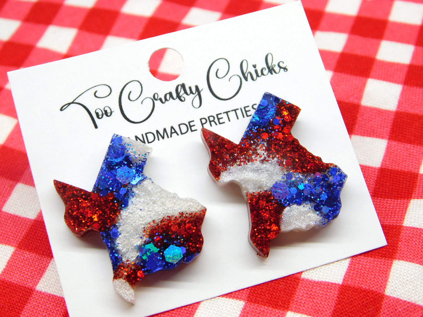 Red White & Blue 1 in. Texas Studs