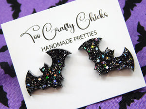 PRE ORDER - 1 in. Black Bat Studs