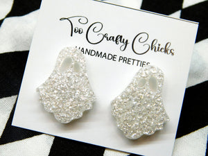 PRE ORDER - 1 in. White Ghost Studs
