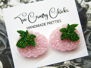 3/4 in. Baby Pink Pumpkin Studs