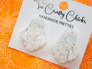 1 in. White Ghost Studs