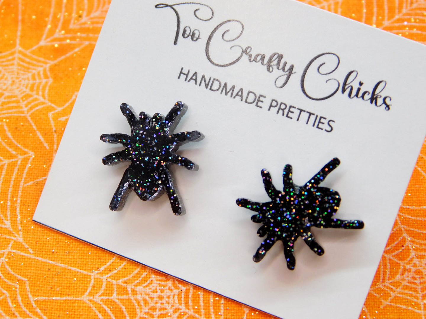 PRE ORDER - 1/2 in. Black Spider Studs