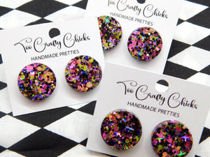 3/4 in. Halloween Confetti Round Studs
