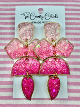 Load image into Gallery viewer, Pink &amp; Gold Ombre Medium 4 Tier Dangles
