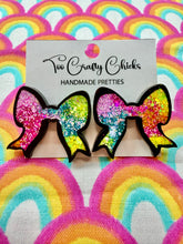 Load image into Gallery viewer, Cartoon Rainbow Bow Studs
