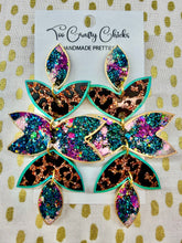 Load image into Gallery viewer, Fantasy Leopard 5 Tier Orchid Dangles
