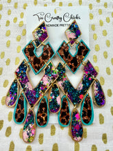 Load image into Gallery viewer, Fantasy Leopard 4 Tier Diamond Dangles
