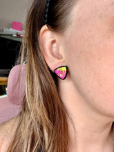 Load image into Gallery viewer, Cartoon Rainbow Triangle Studs
